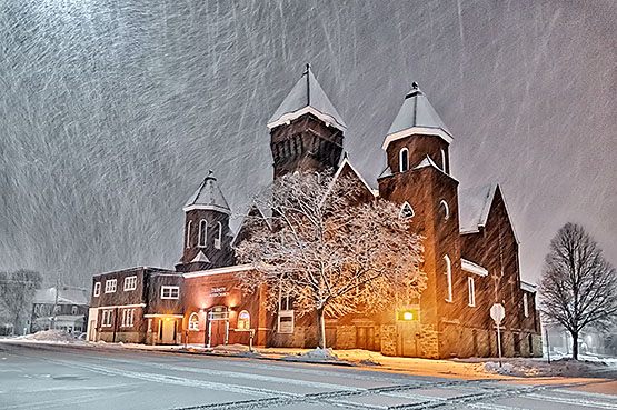 Trinity United Church In Snowstorm P1160750-2