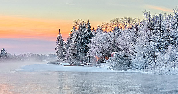 Frosty Rideau River At Sunrise DSCN02265-7