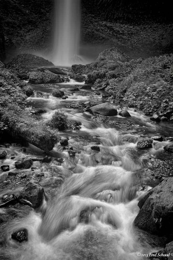 Latourell Falls (BW)