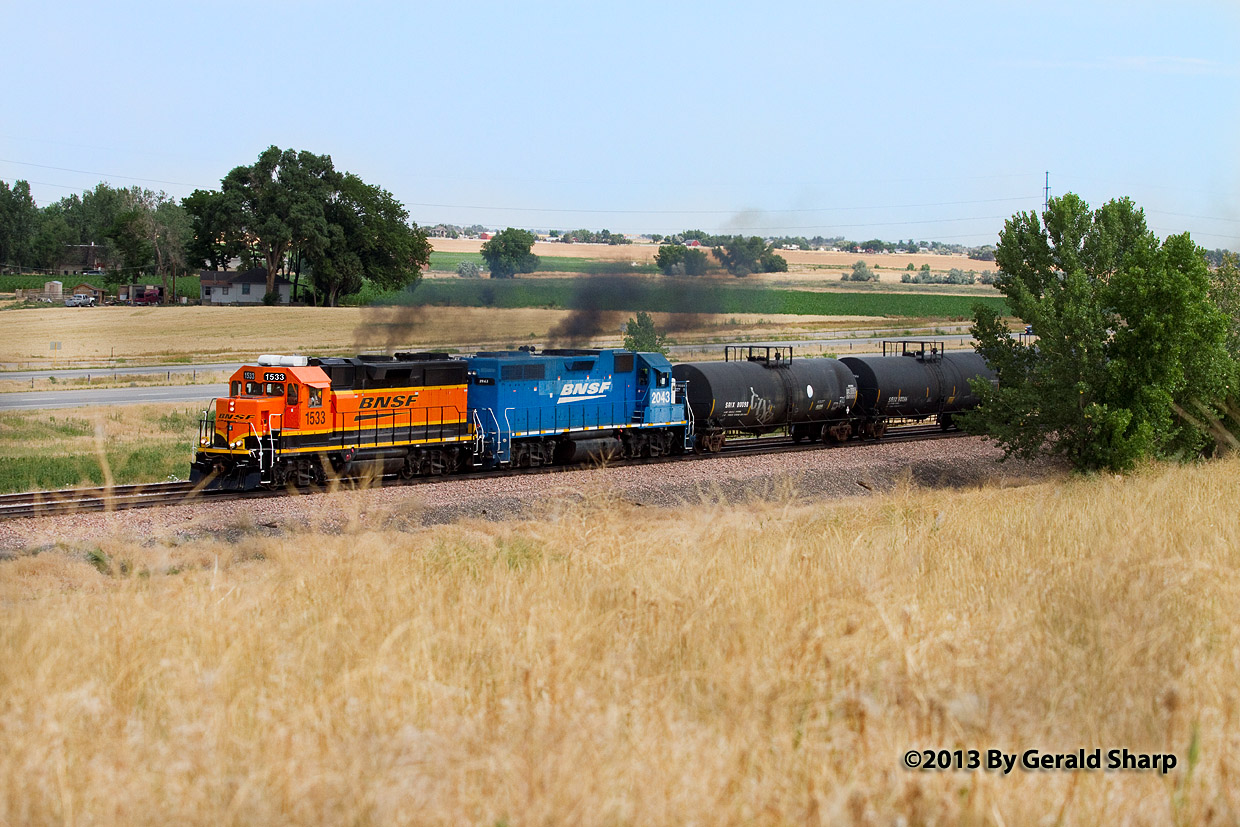 BNSF 1533 South At East Tonville, CO