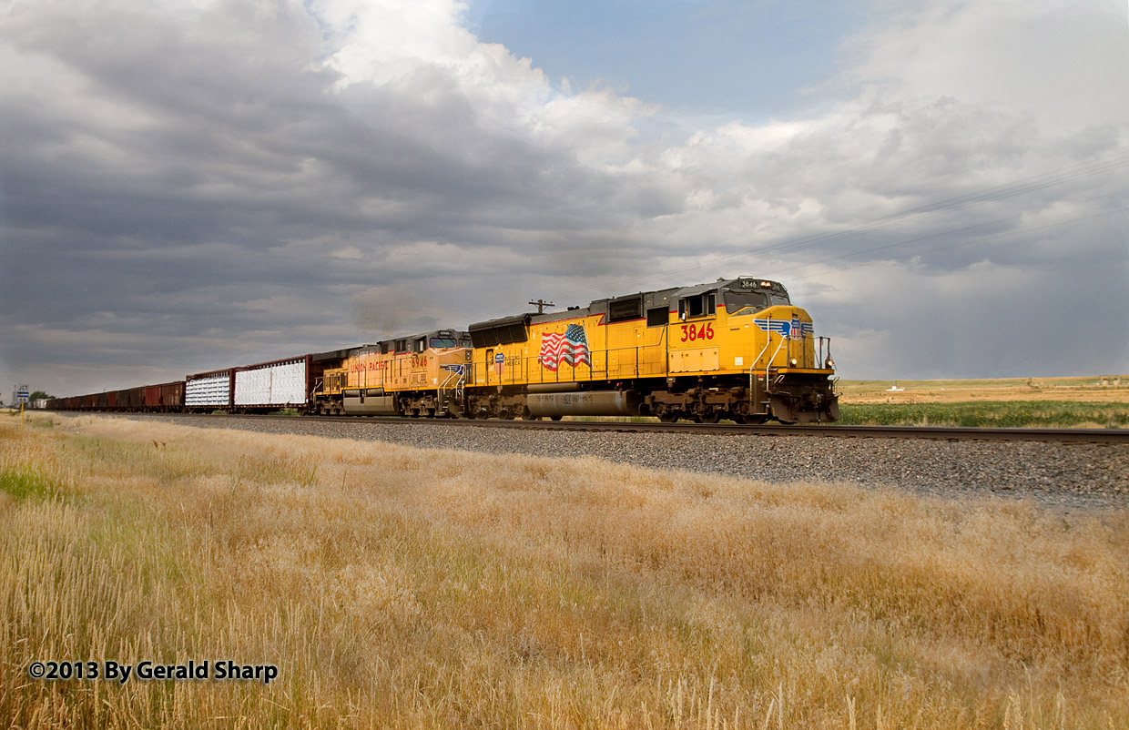 UP 3845 South At Platteville, CO