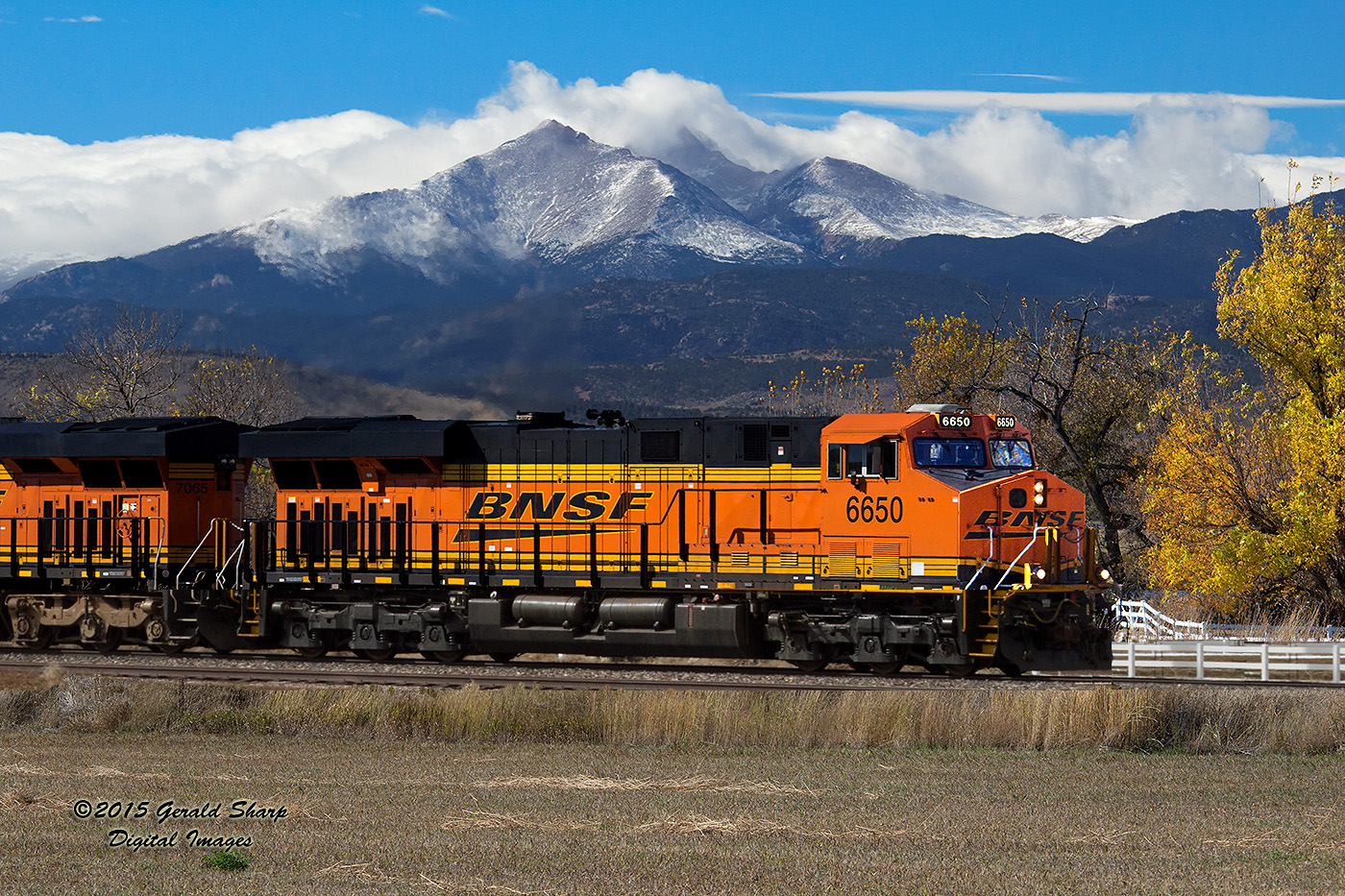 BNSF 6650 North DENLAU At Highland, CO
