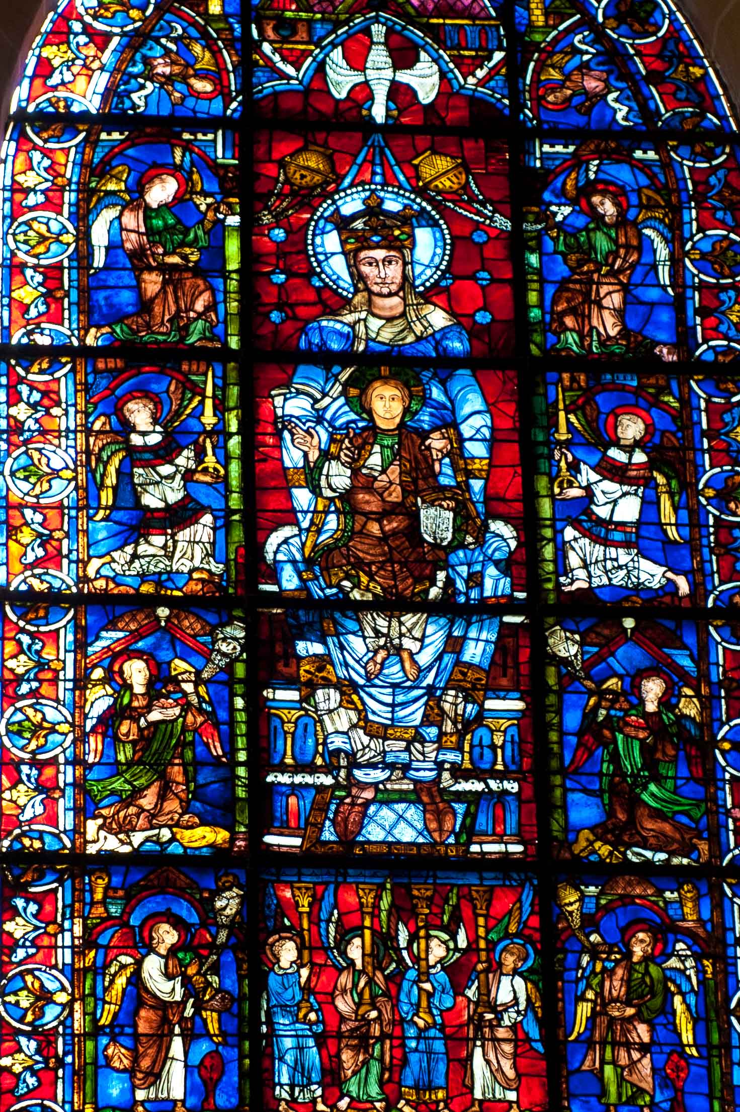 In Chartres Cathedral- The Belle Verrire - about 1180 year