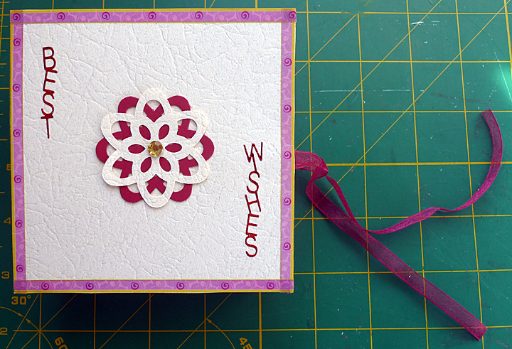 The front of the concertina card/book