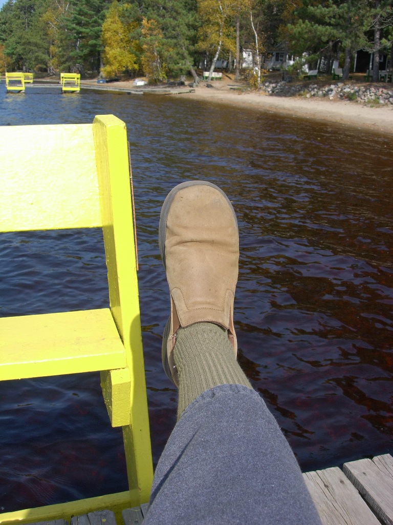 On vacation foot