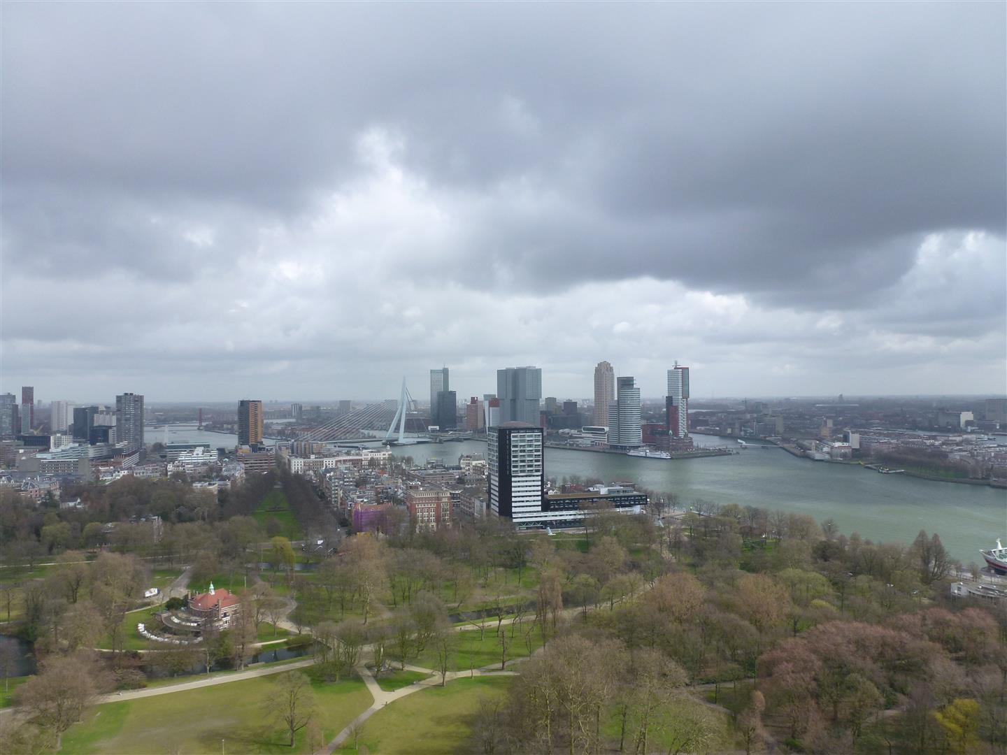 Uitzicht vanaf Euromast Rotterdam