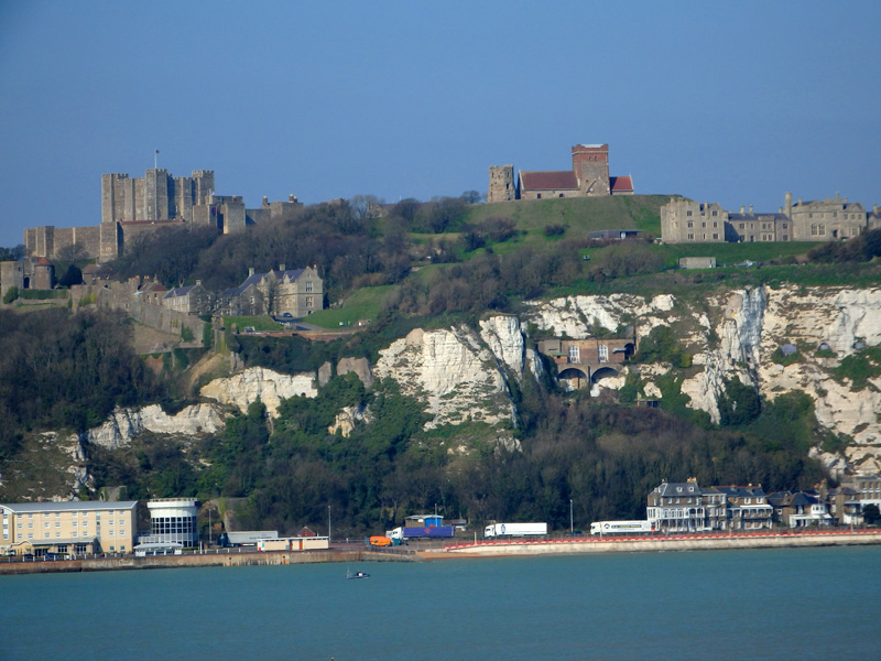 Dover Castle on the hill