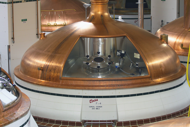Inside Coors Brewery