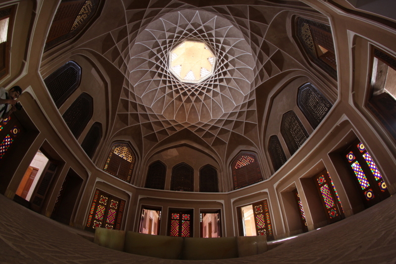 The interior of the pavlion