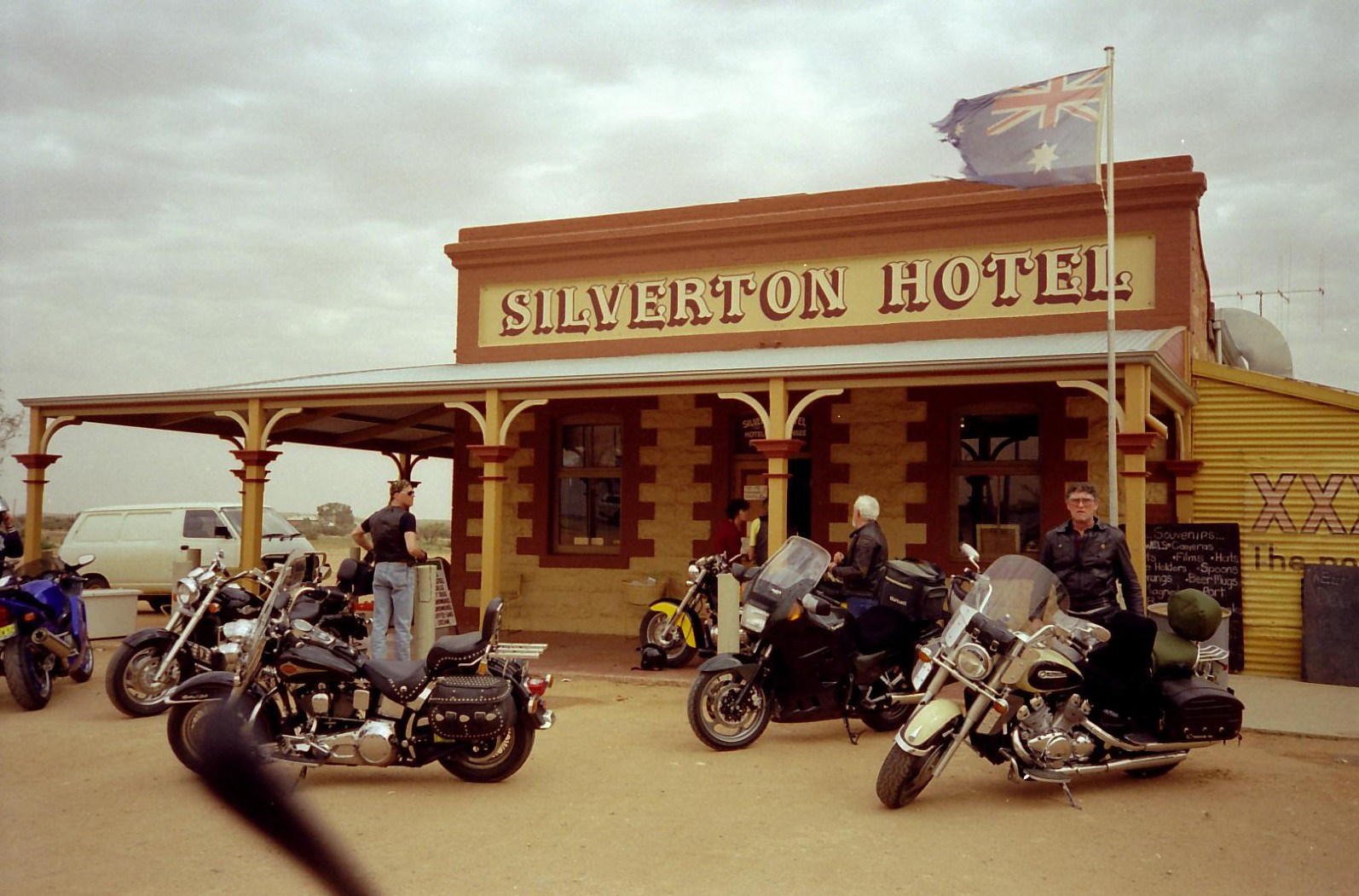 WITH THE BOYS AT SILVERTON PUB, NORTH WEST NSW- UPLOADED 27-3-2015