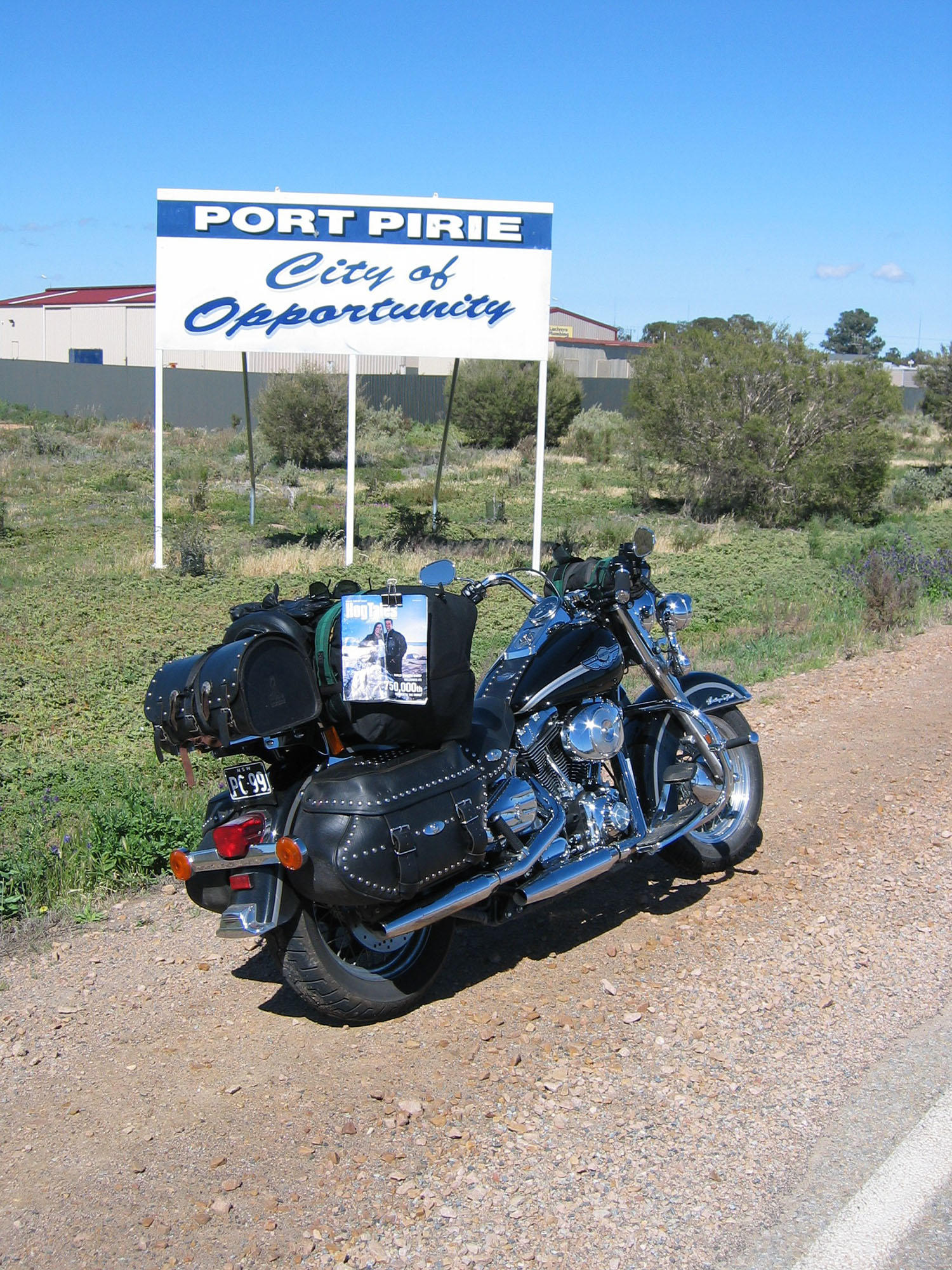 ON THE OUTSKIRTS OF PORT PIRIE, SOUTH AUSTRALIA.