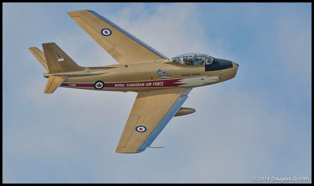Canadair F-86 Sabre in Golden Hawks Livery