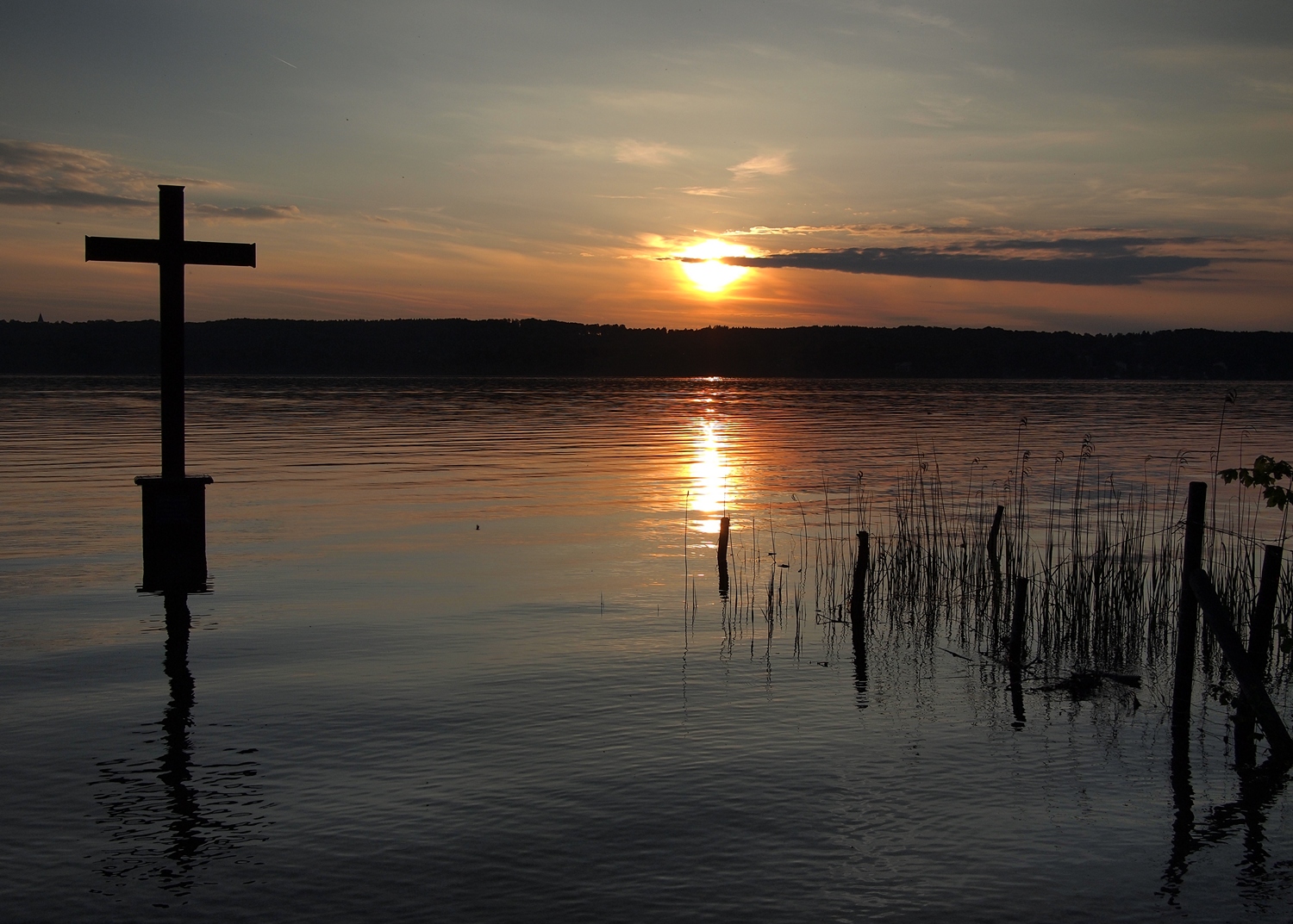 Cross in Lake Starnberg