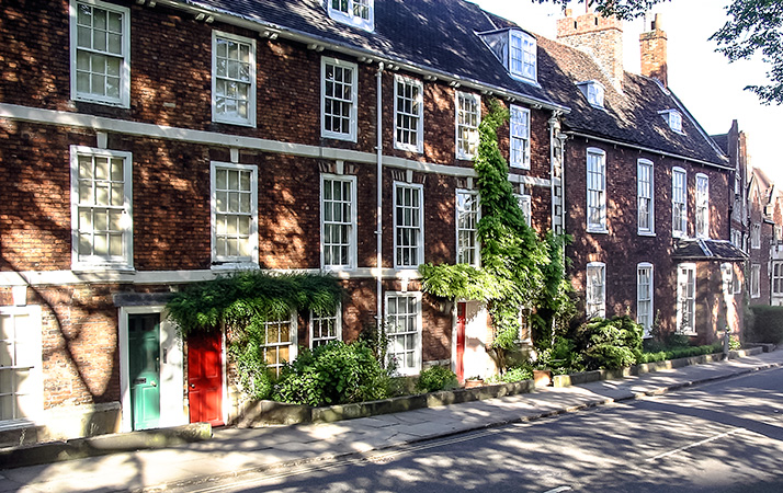 Houses opposite the Cathedral