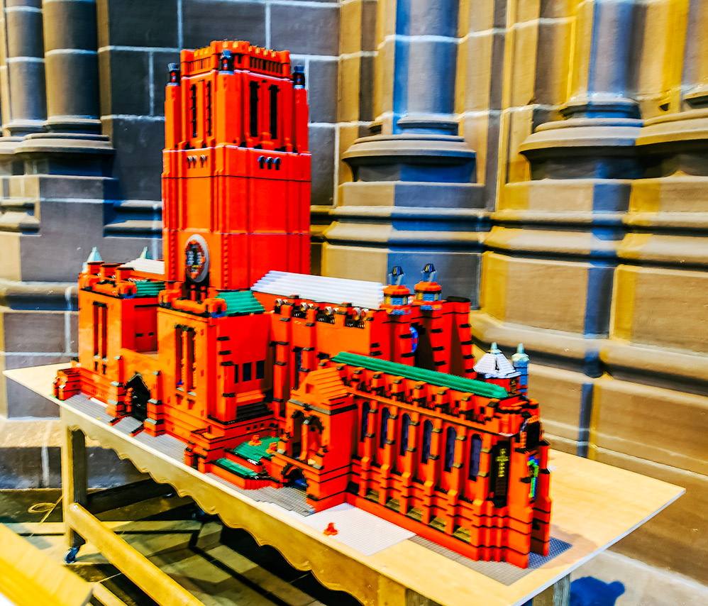 Liverpool Cathedral built in Lego