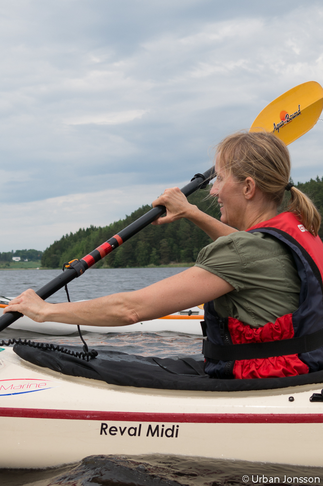 Katarina gjorde ocks en tuffresa, efter en kamp med roderet fick hon koll p det hela.
