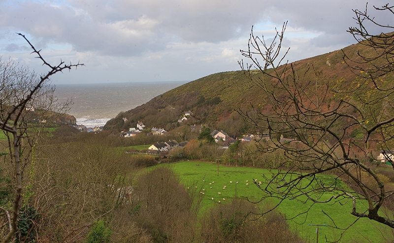 Approaching Llangranog