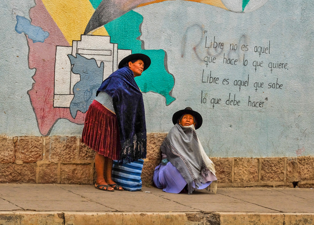 Bus Stop, Sucre, Bolivia, 2014