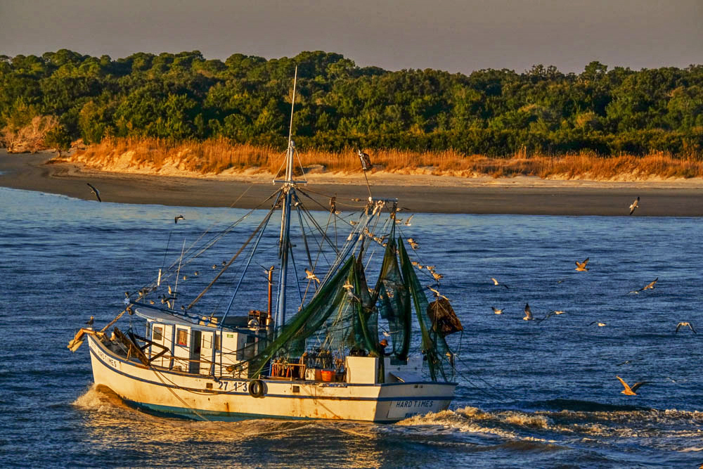 Trawler, St Andrews Sound, off Little Cumberland Island, Georgia, 2014