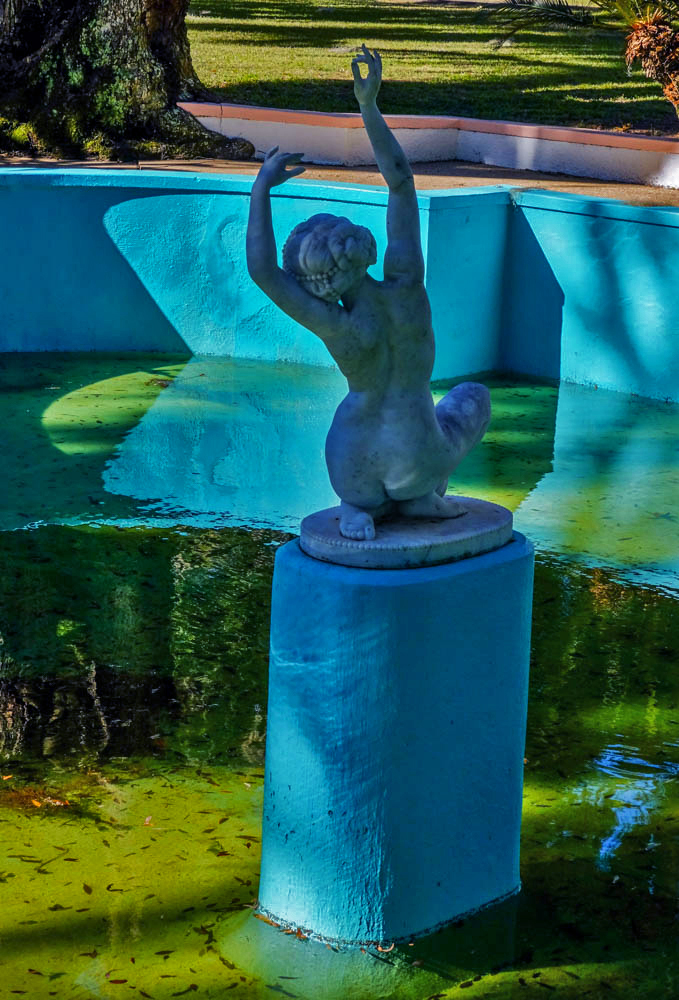 Fountain, R.J. Reynolds mansion, Sapelo Island, Georgia, 2014
