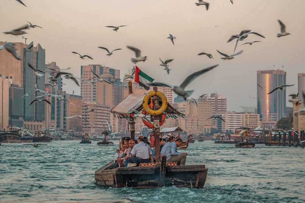 Crossing Dubai Creek, Dubai, United Arab Emirates, 2016