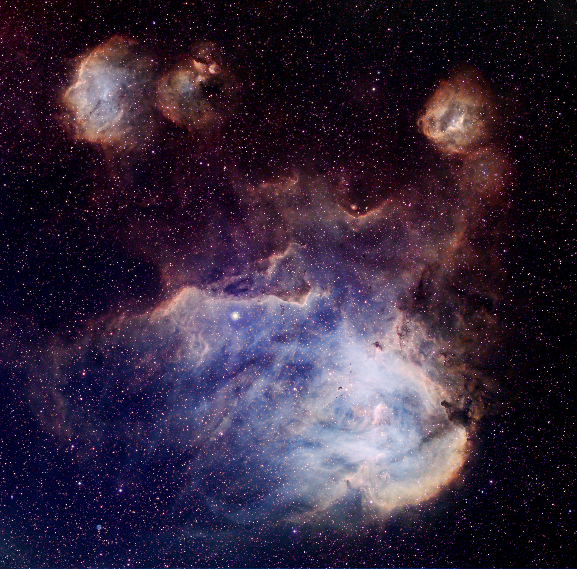 Running Chicken Hubble Narrowband Ha O111 S11 4 hours 20 mins