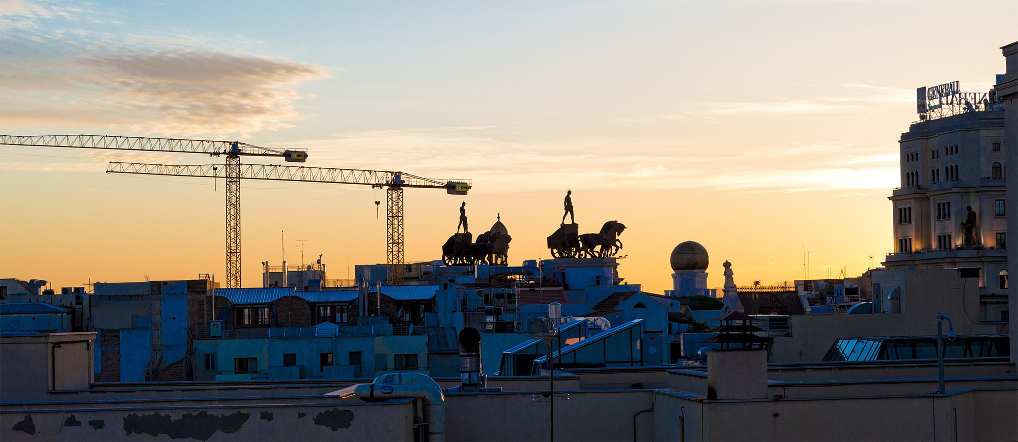 Atardecer desde la Sala Valle Incln del Crculo de bellas Artes