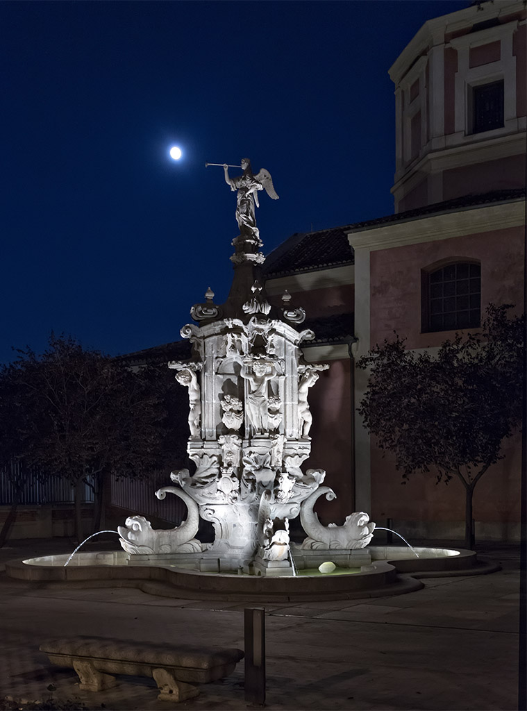 La fuente de la Fama en los jardines del Arquitecto Ribera
