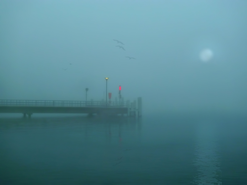 Who will land to the misty pier?