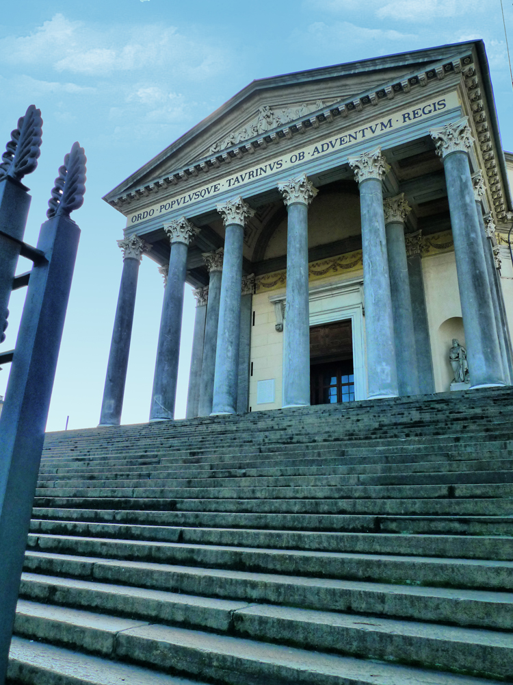 The flight of steps of Gran Madre Church