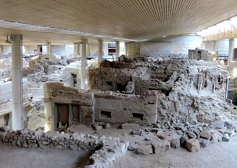 Akrotiri, site de fouilles