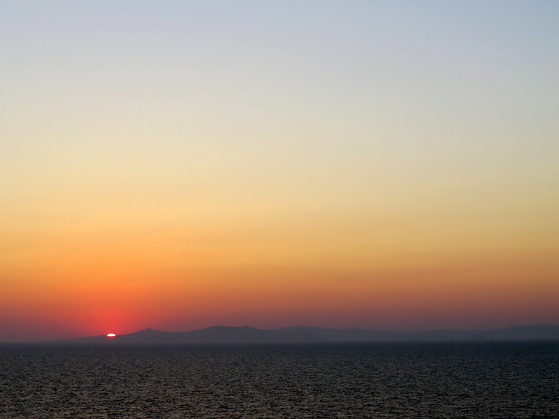 Lever de soleil  Santorin