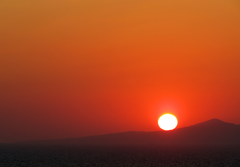 Lever de soleil à Santorin