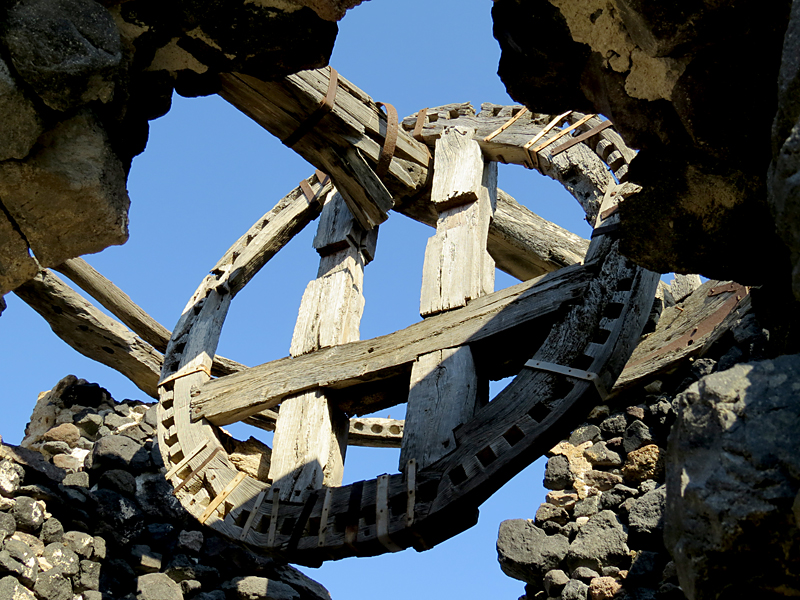 roue centrale d'un moulin