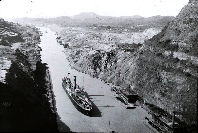 canal de Panama,  photo d'poque circa 1950