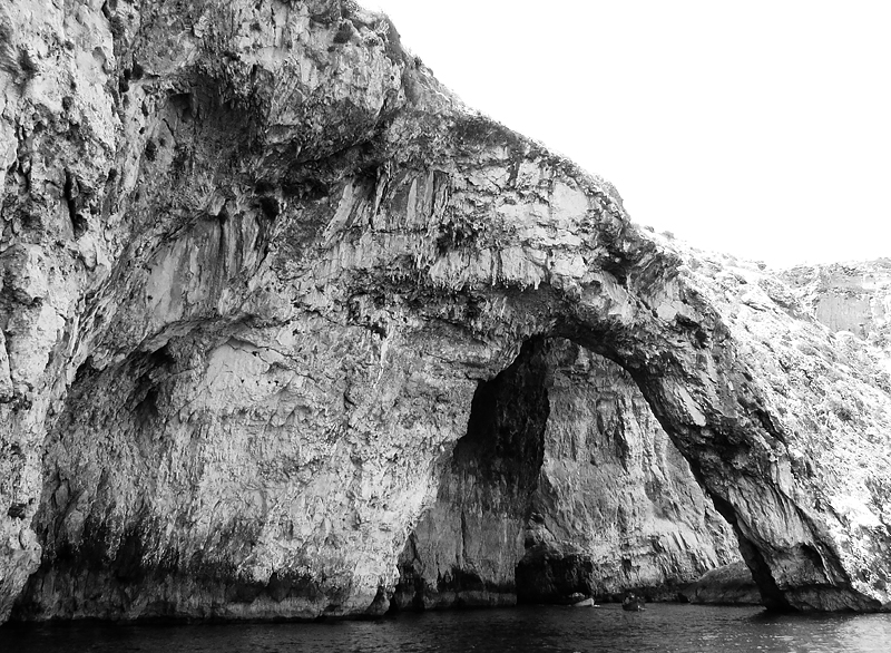 Promenade en bateau  la Grotte bleue, Malte