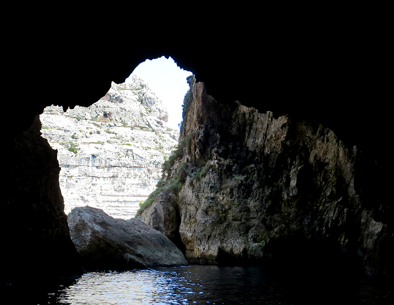 Promenade en bateau  la Grotte bleue, Malte