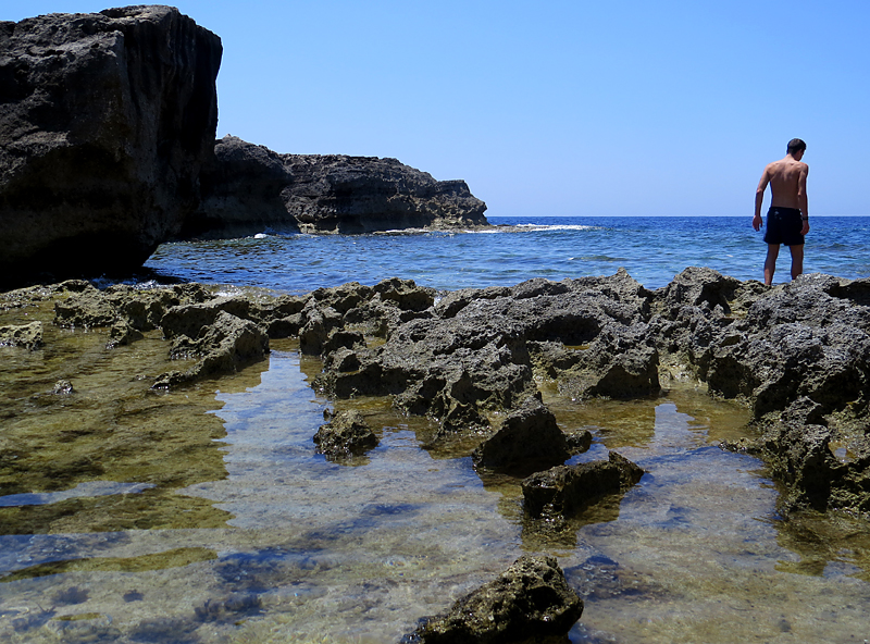 Promenade  l'Azur Window, ile de Gozo