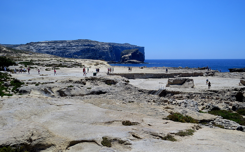 Promenade  l'Azur Window, ile de Gozo