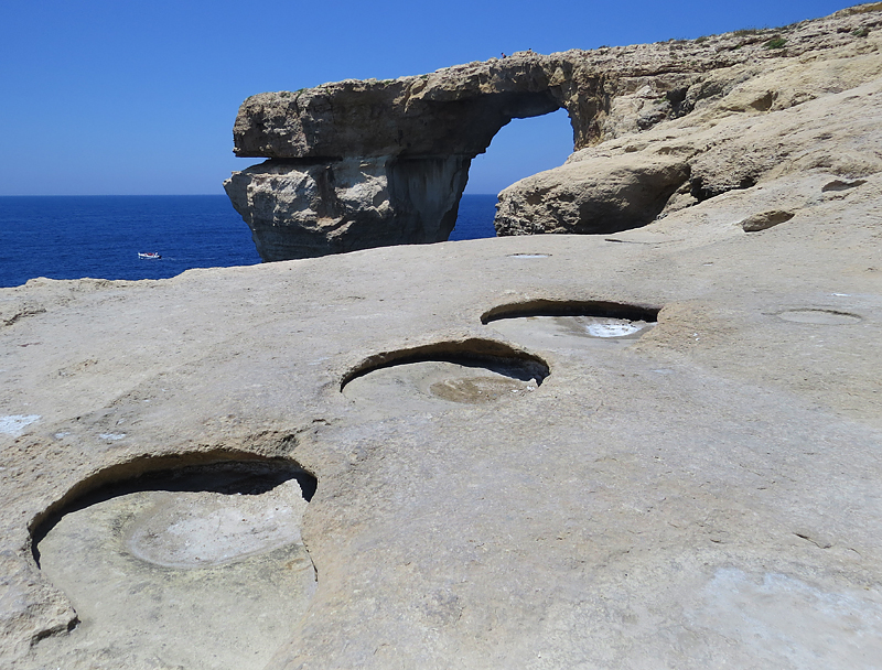 Promenade  l'Azur Window, ile de Gozo