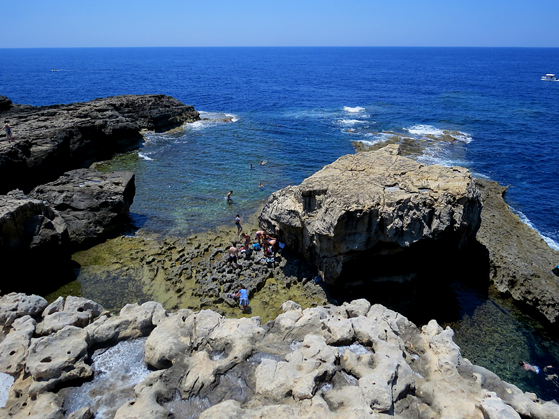 Promenade  l'Azur Window, ile de Gozo