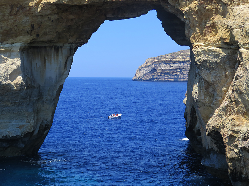 Promenade  l'Azur Window, ile de Gozo