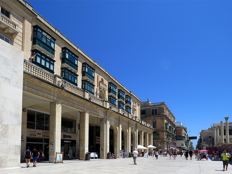 Promenade sur Republic street, La Valette