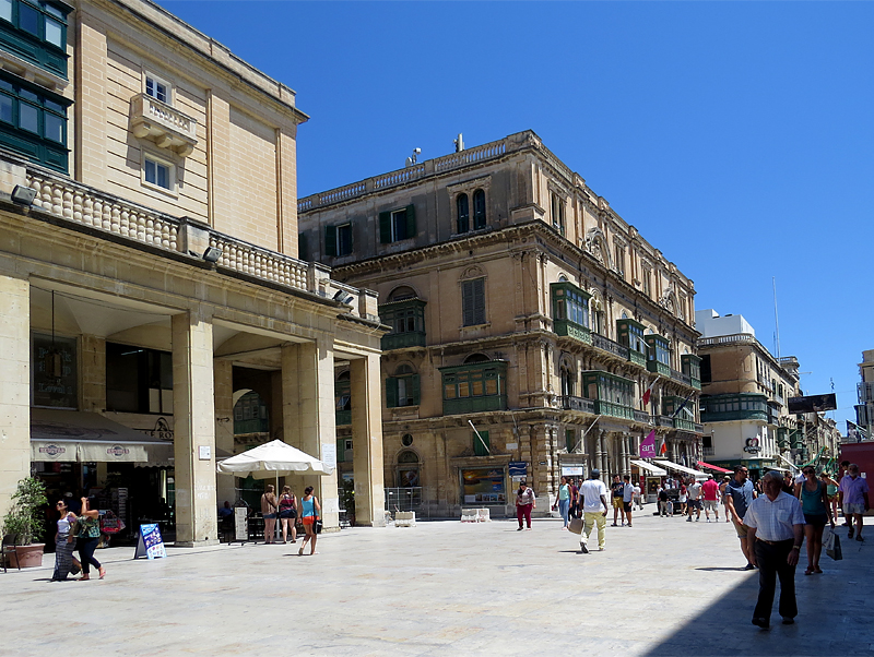 Promenade sur Republic street, La Valette