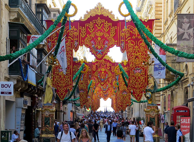 Promenade sur Republic street, La Valette