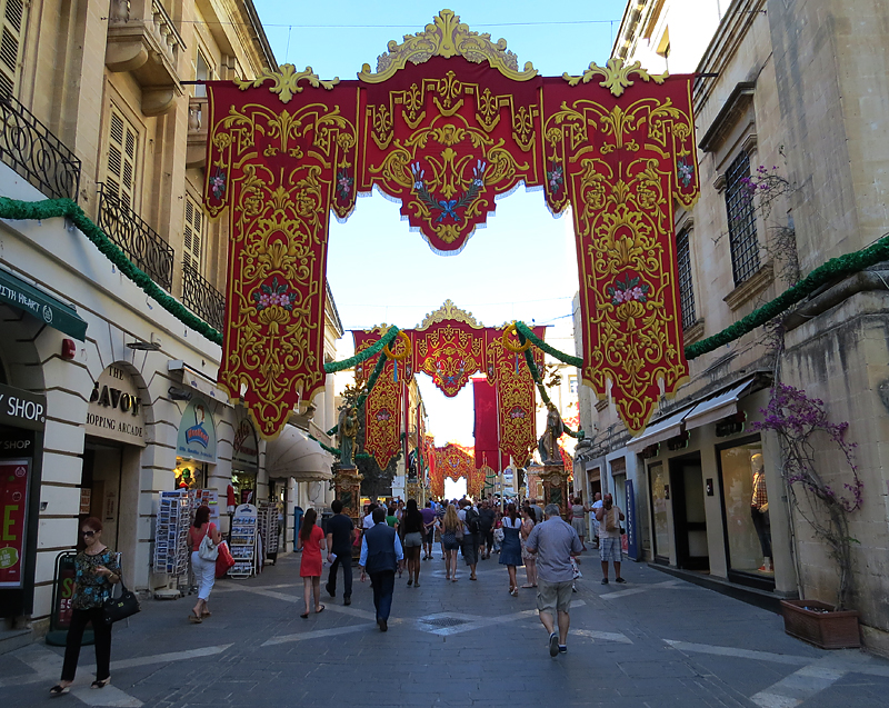 Promenade sur Republic street, La Valette