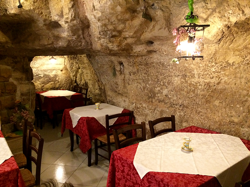 La Grotta, restaurant troglodyte de Scicli
