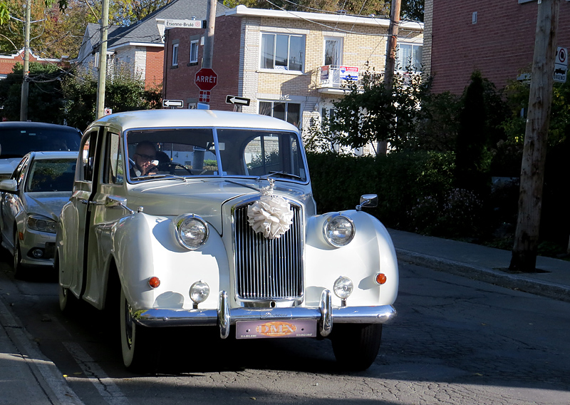 Rolls blanche du mariage