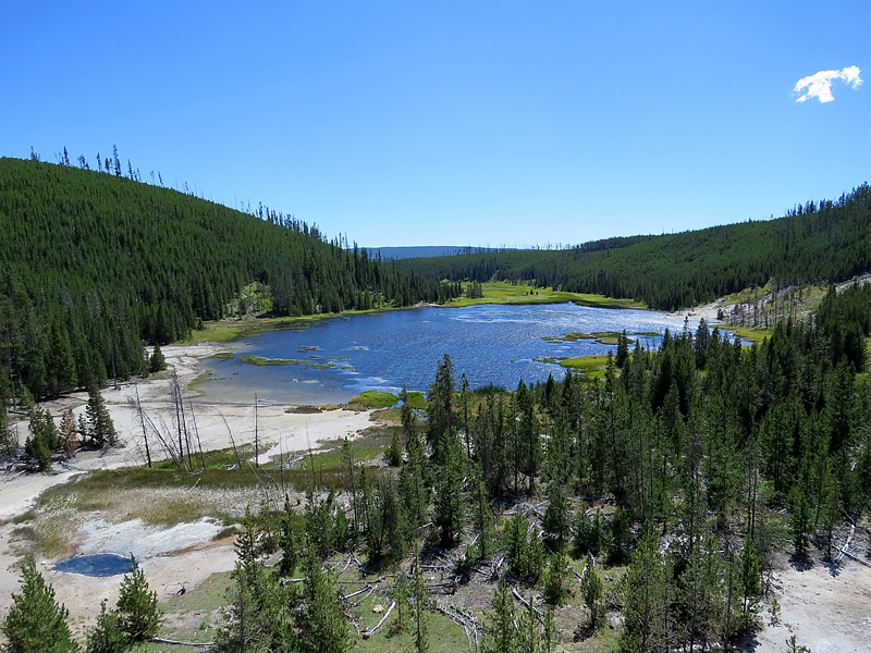 promenade dans le parc de Yellowstone