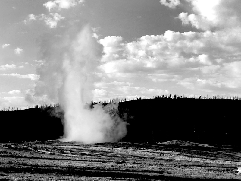 Les geysers de Old Faithfull